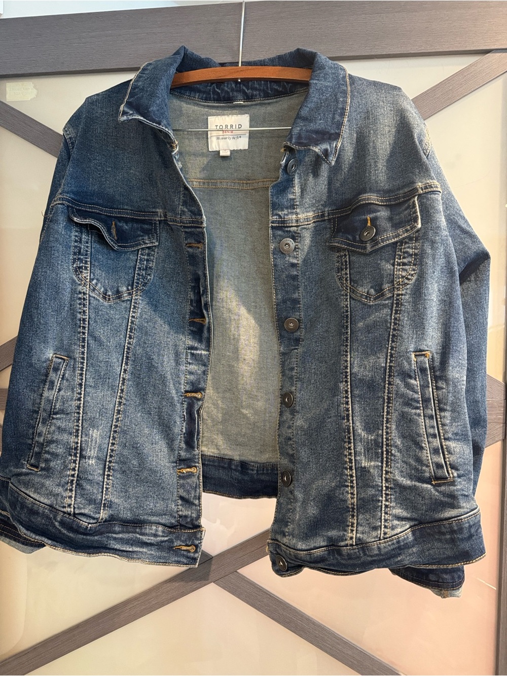 torrid Dark Blue Denim Jean Jacket